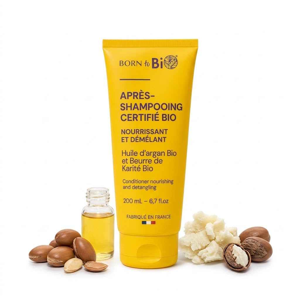 Après-Shampooing Nourrissant et Démêlant Huile d'Argan et Beurre de Karité - Born To Bio