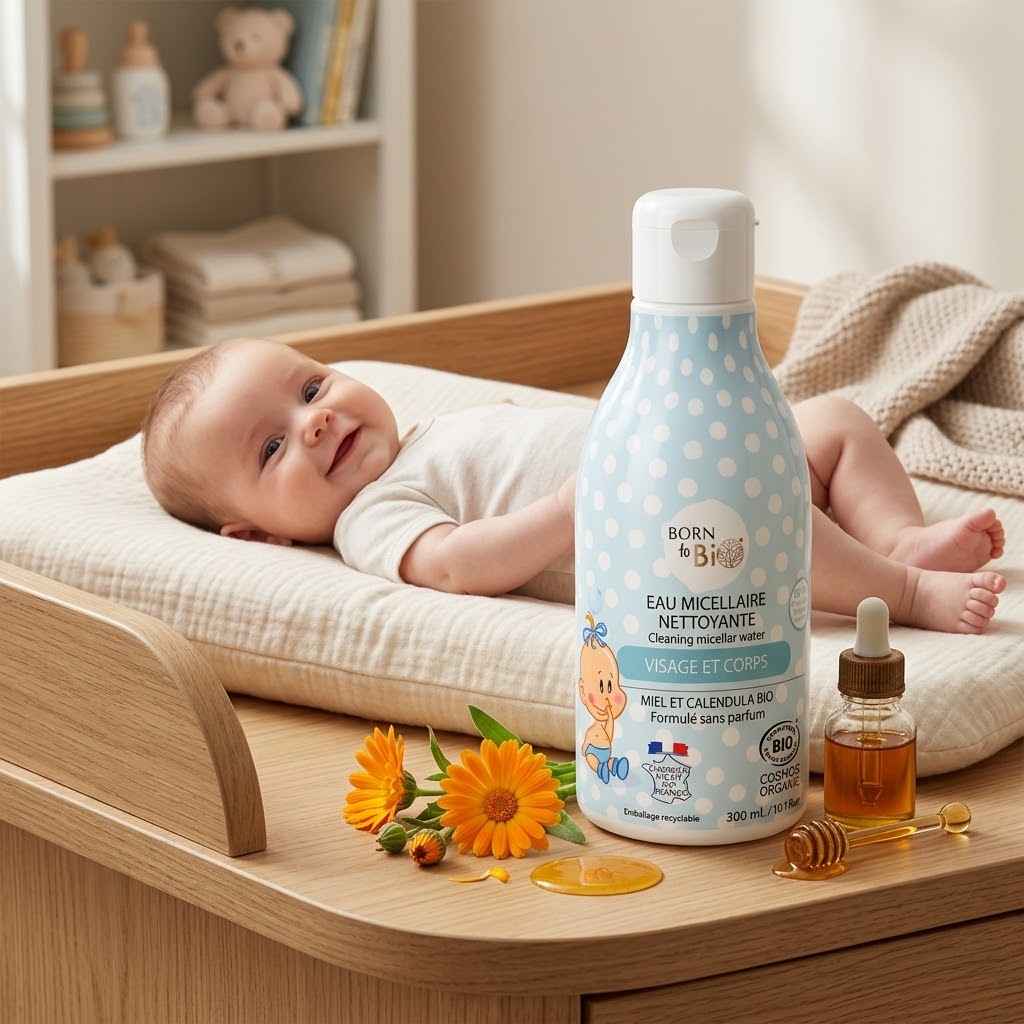Eau Micellaire Nettoyante Bébé - Born To Bio