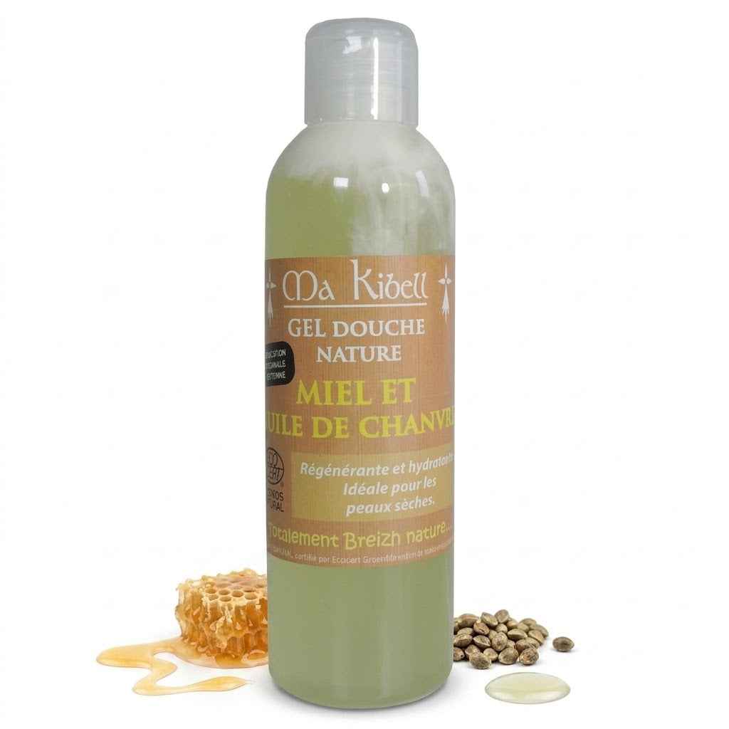 Gel Douche Miel Huile de Chanvre Bio - Ma Kibell