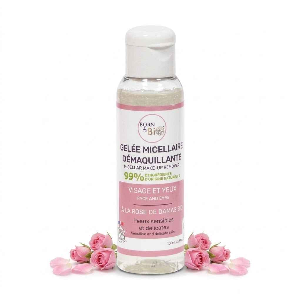 Gelée Micellaire Démaquillante Rose de Damas - Born To Bio