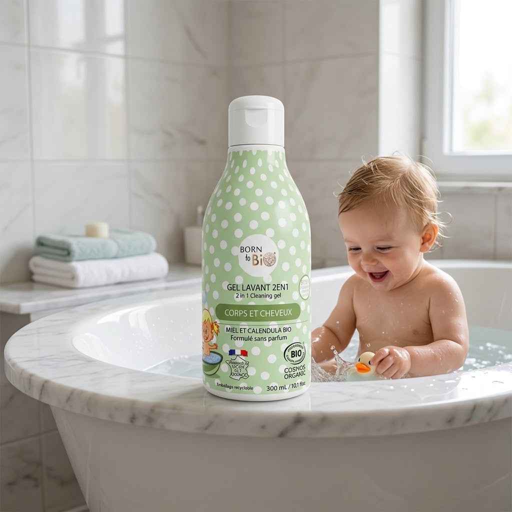 Gel Lavant 2 en 1 Bébé - Born To Bio
