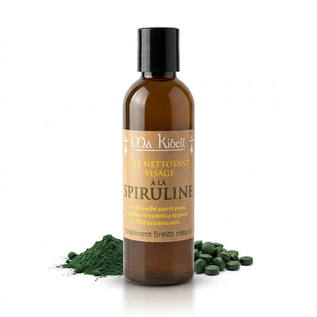 Gel Nettoyant Visage Spiruline - Ma Kibell