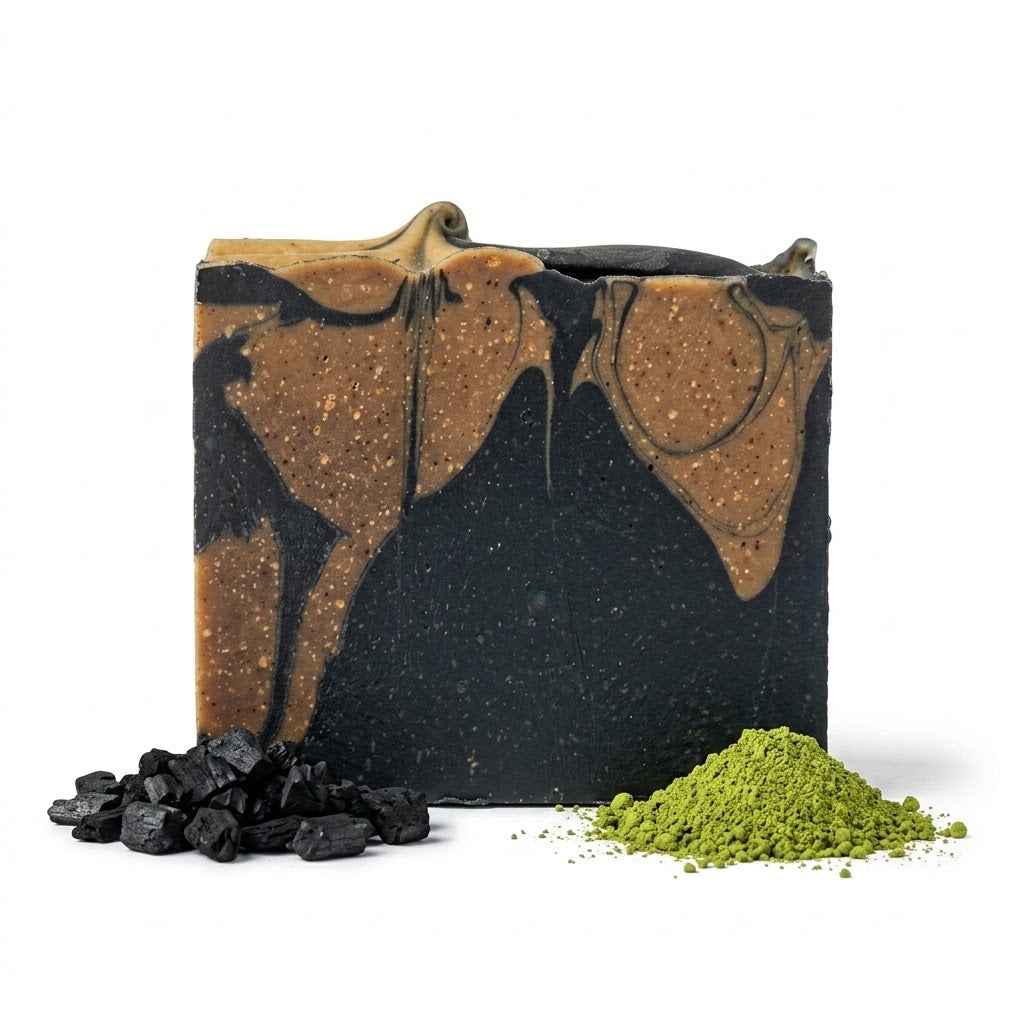 Savon Charbon Thé Vert Matcha - Ma Kibell